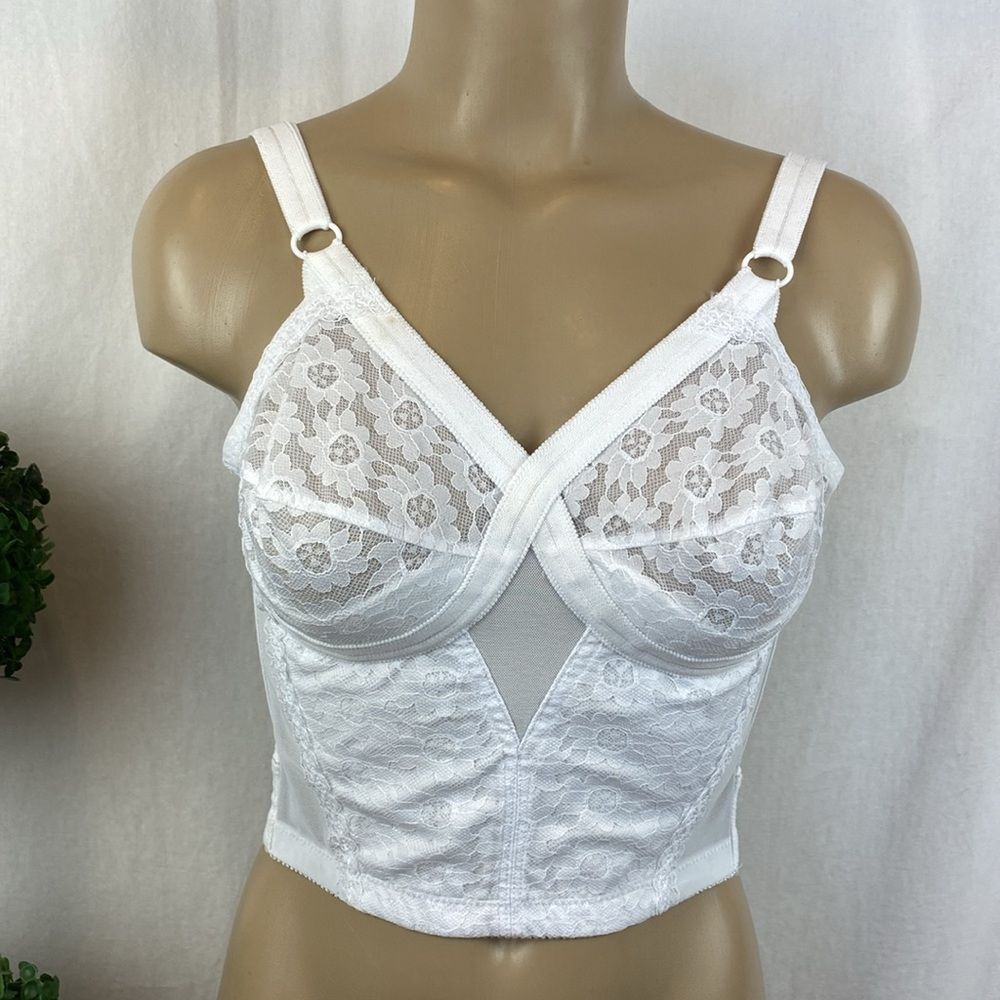 Playtex White Wire Free Longline Bra 36B